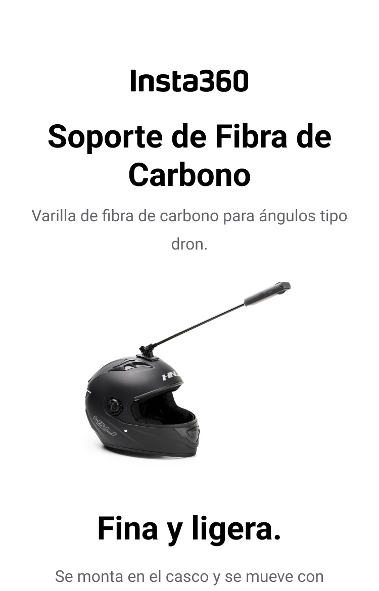 Soporte Para Cámara Insta360 En Casco - Montaje Curvo Universal, Aluminio Ligero, Antivibración, Compatible Con Modelos Insta360