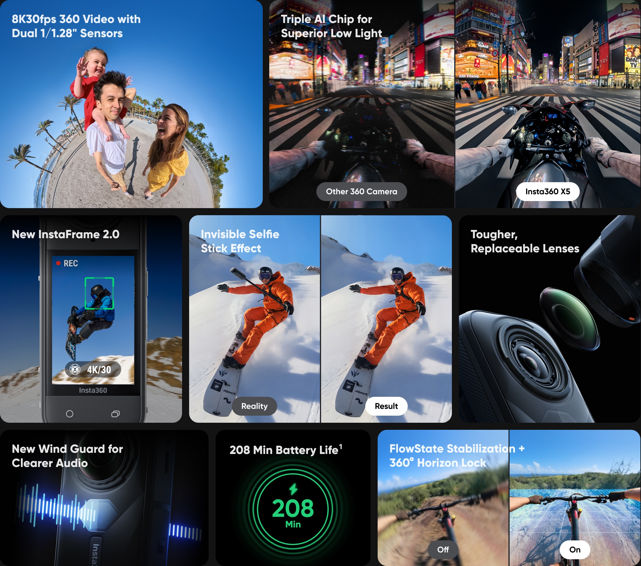Insta360 X5 360° 8K CAMERA 22 Insta360 X5 360° 8K CAMERA 1