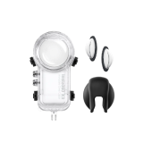 HUYUAWA Silikon-Schutzhülle Für Insta360 GO3 – Grau, Inkl. Umhängeband & Anti-Lost-Saite, Kratzfest