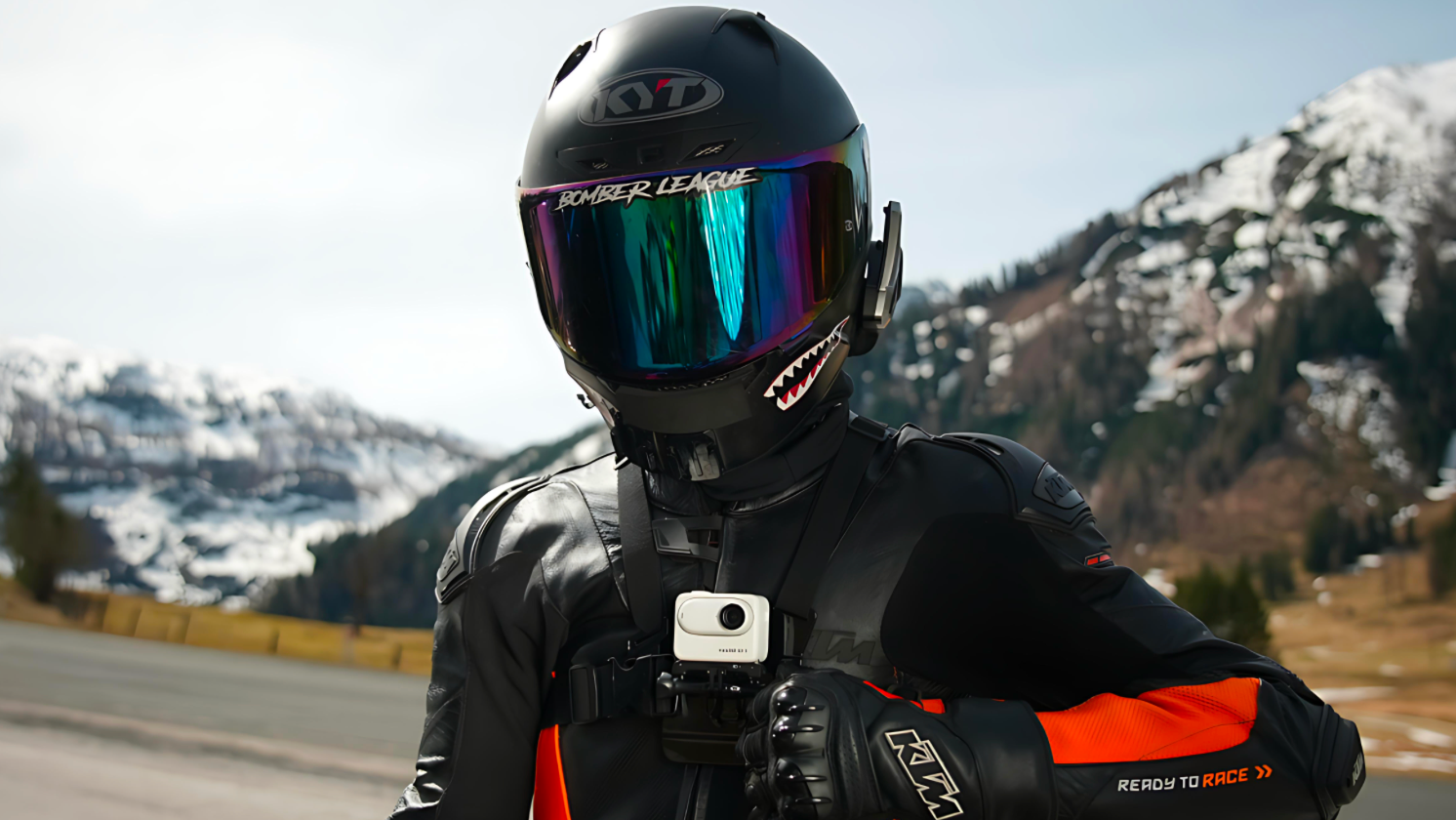 best motorcycle helmet camera - insta360 go 3s
