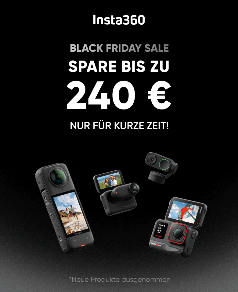 Motorrad Lenker Halterung Mit 110cm Selfie-Stick - Für Insta360 Action Kameras