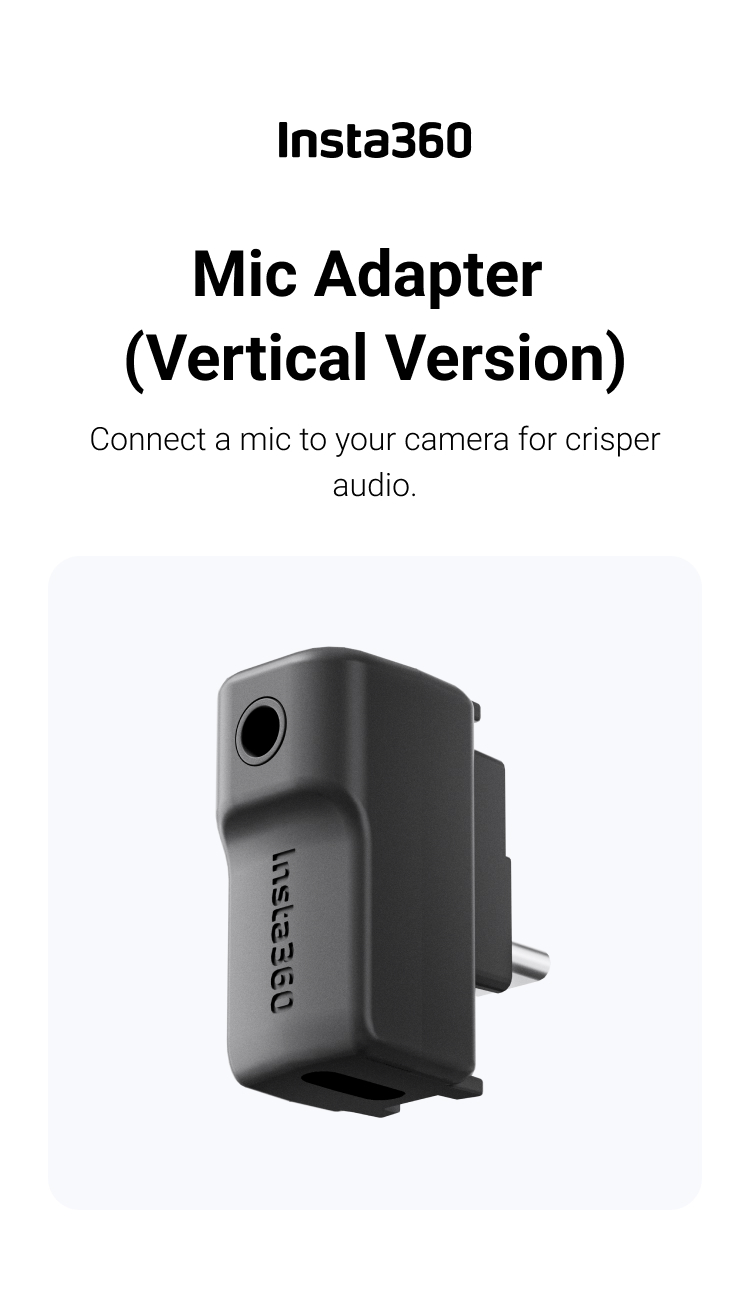 Adaptateur Microphone Pour Insta 360 X5 - Ports Type-C Et Audio 3,5 Mm, Avec Charge Simultanée - 9
