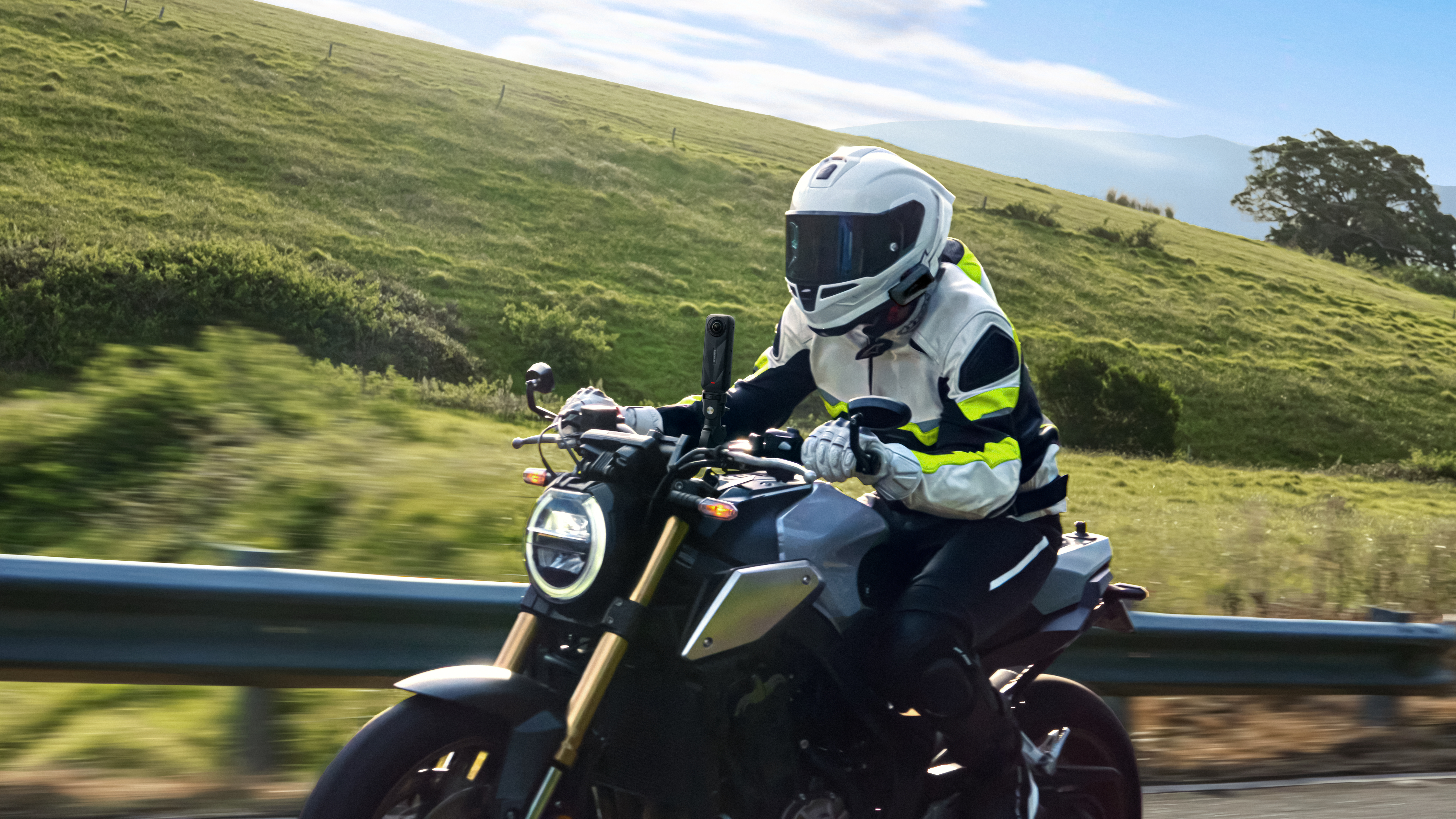 Insta360 X5 for motorcyclists.