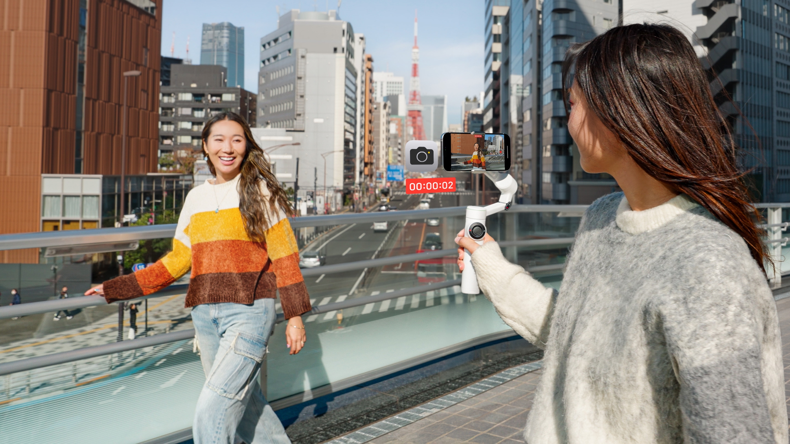 Vlogging in Tokio mit Insta360 Flow 2 Pro.