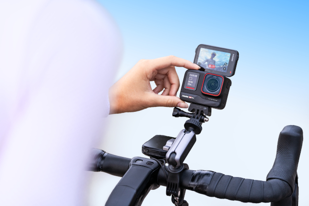 Using a bike camera