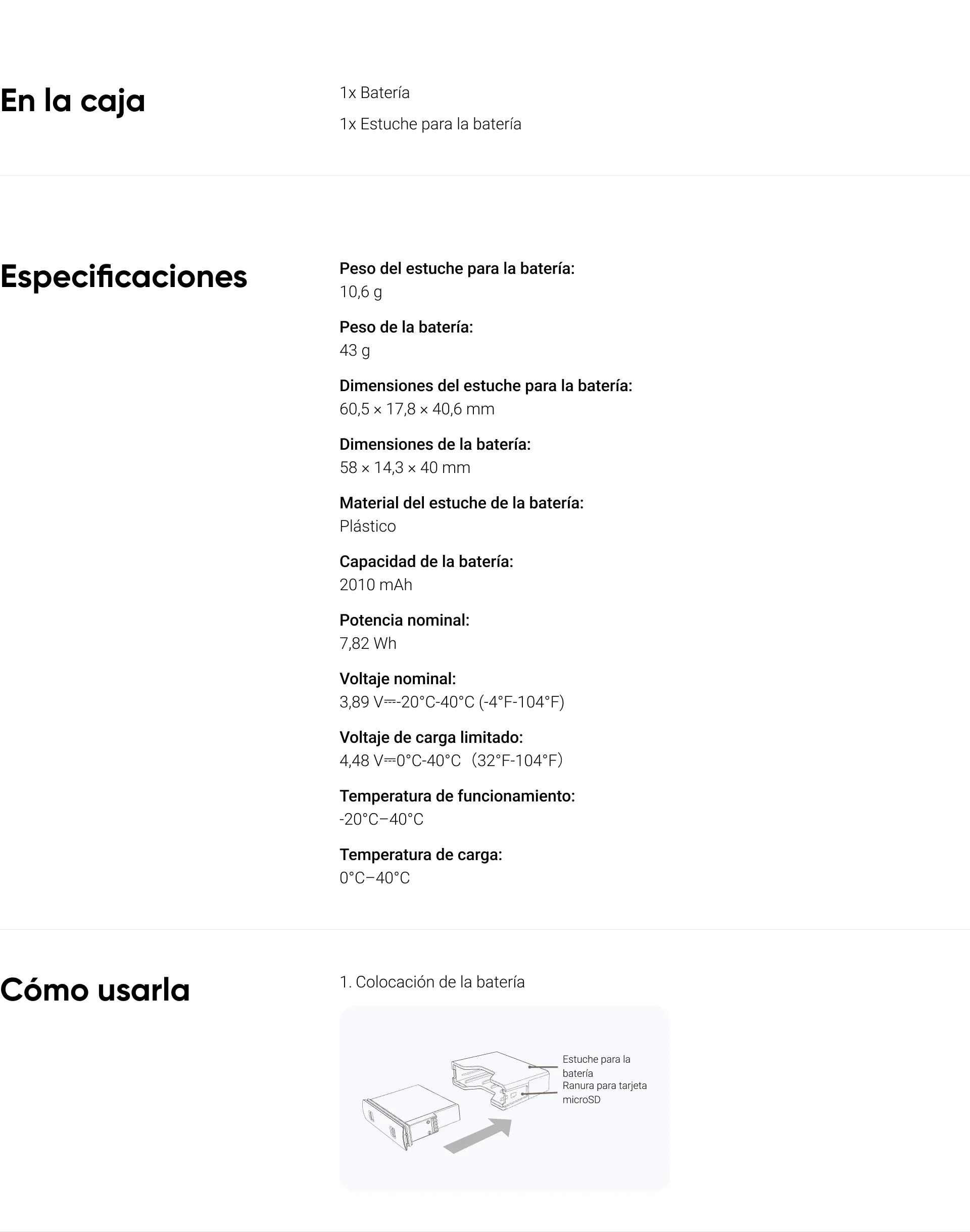 Batería insta360 X4 Air