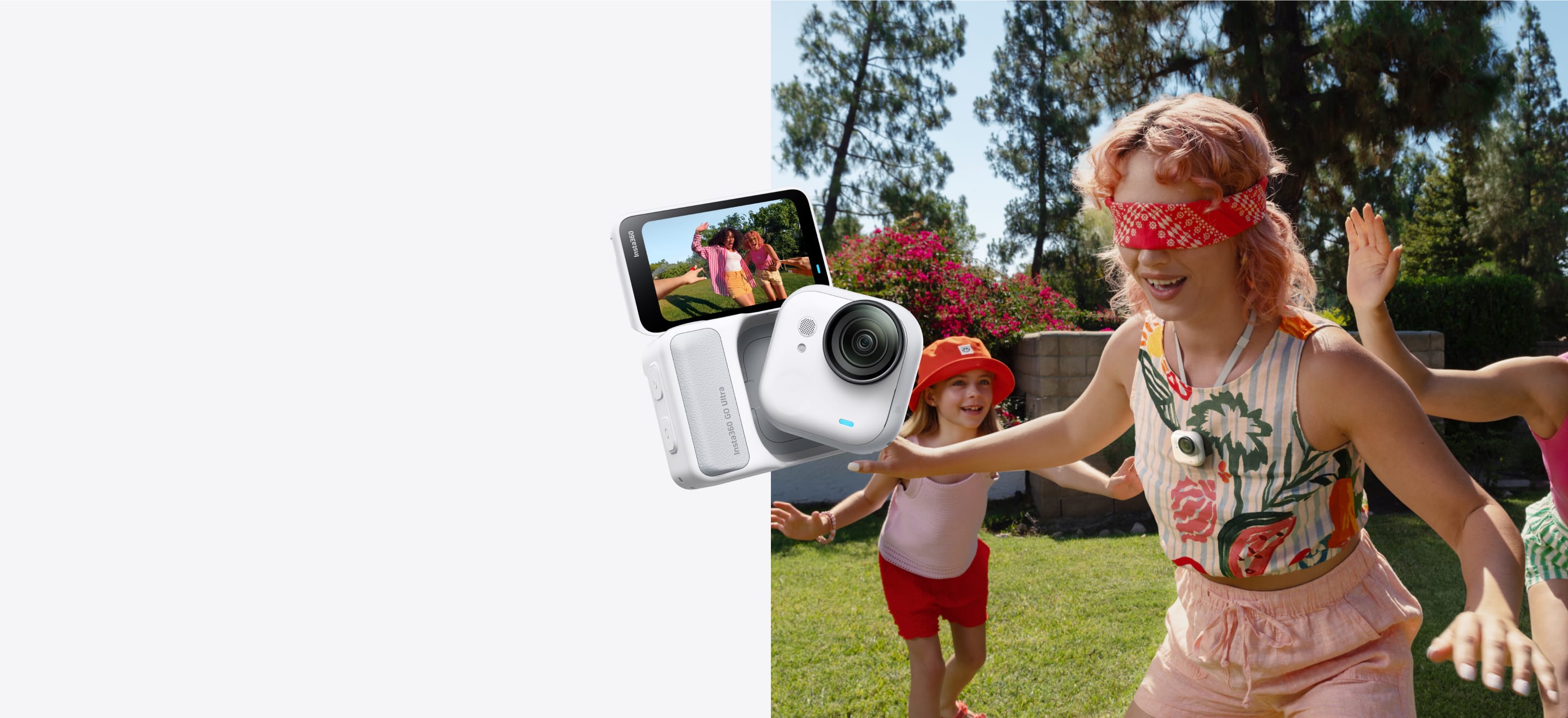 Insta360 GO Ultra dengan Action Pod dan contoh pemakaian