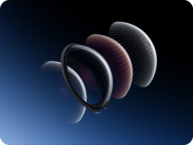 Imoshion Lot De 2 Protections D'objectif De Caméra Pour Apple IPhone 15 Pro 15 Pro Max Blue Titanium