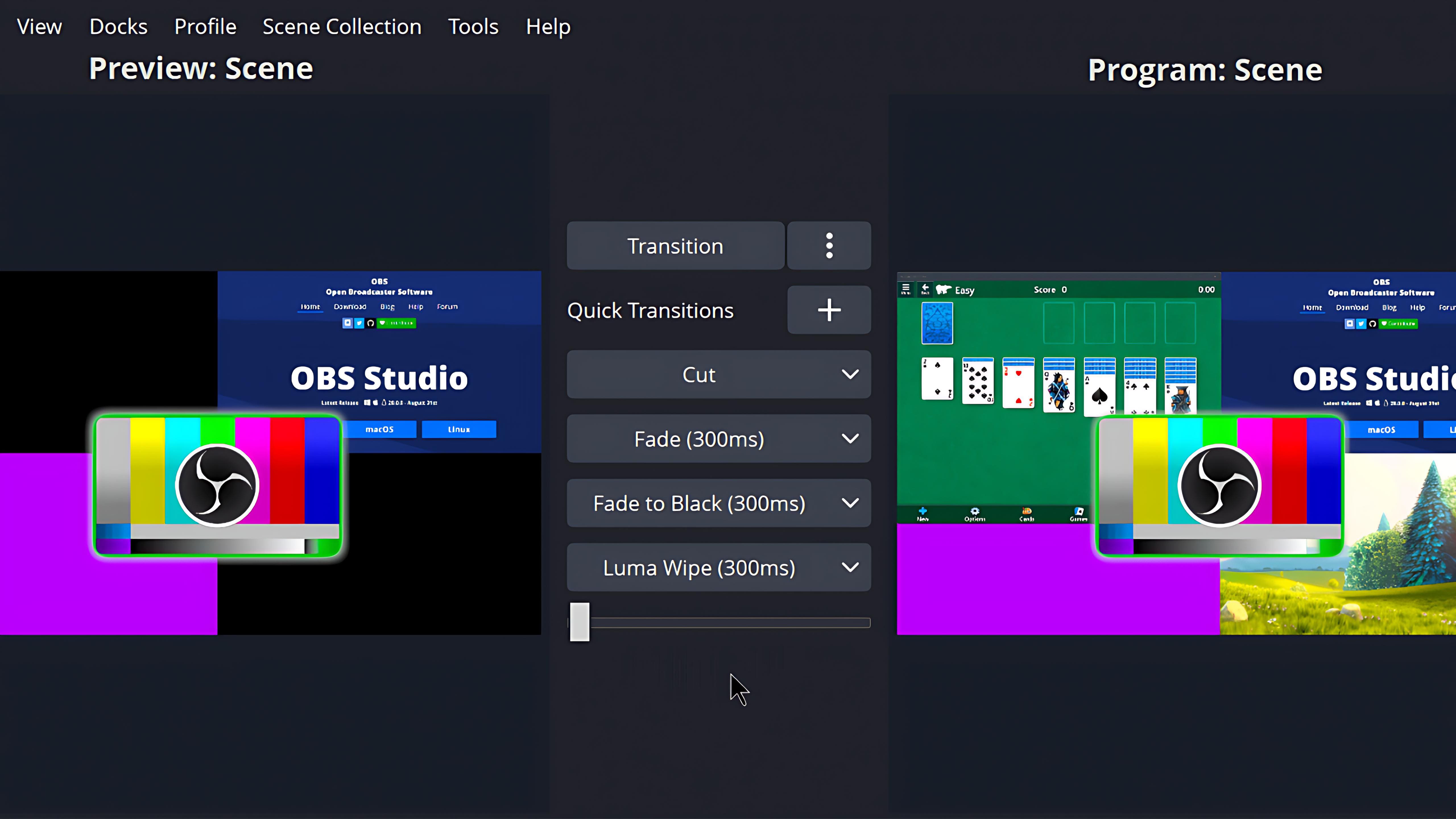 game streaming software obs studio