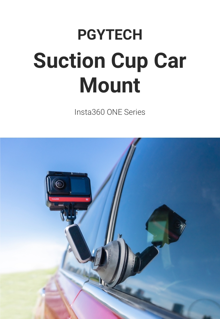 Suction Cup - Camera Mount for Cars, Boats, Motorcycles + More