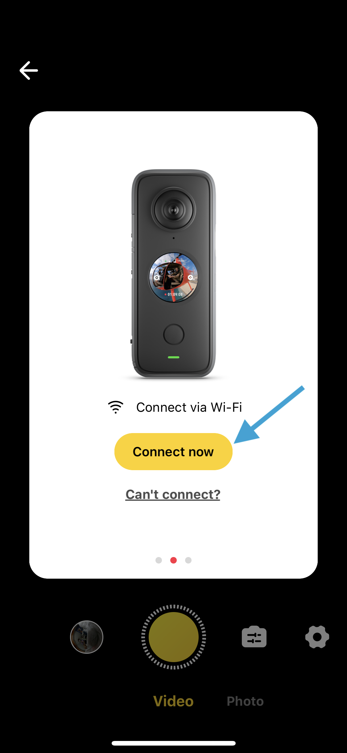 insta360 one x2 password wifi