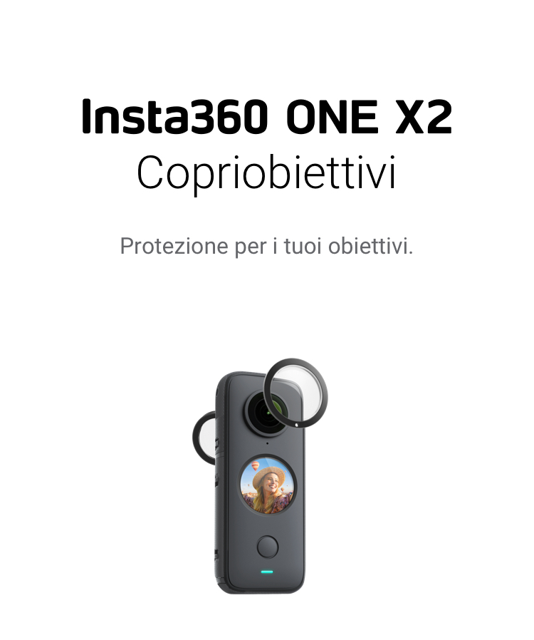 2 Protezioni Obiettivo Per Insta360 ONE X3 &ndash; Pellicola Adesiva Trasparente Anti-Graffio