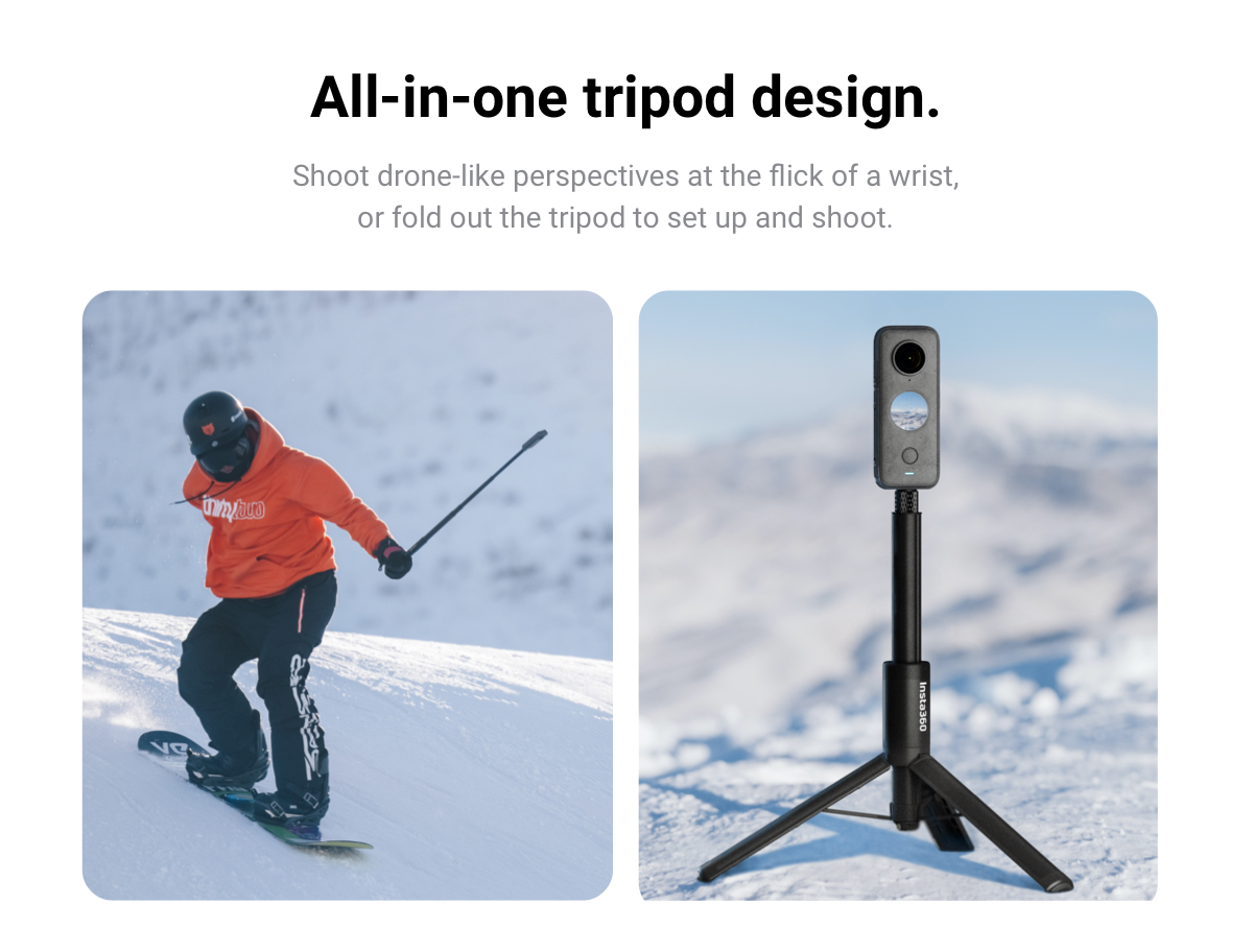 Insta360 2-in-1 Invisible Selfie Stick + Tripod Mac Star Computers