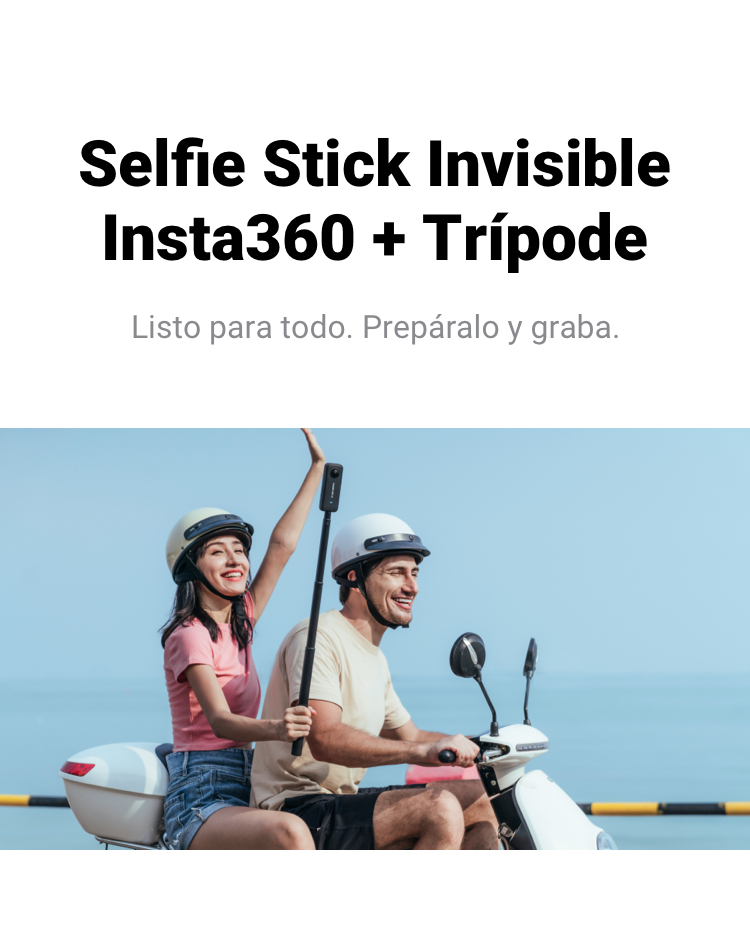 Insta360-Palo de Selfie Invisible para GO 2 / ONE RS, varilla de