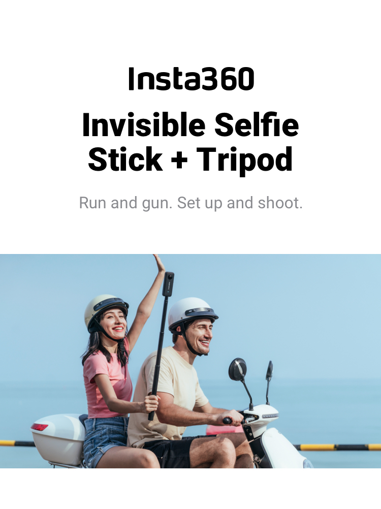 Mars Soporte Selfie Stick Moto Dock Insta 360 Gopro De 1,1 M