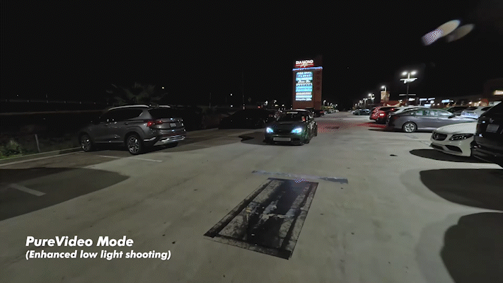 A drive-by shot at night using Ace Pro of a JDM civic.