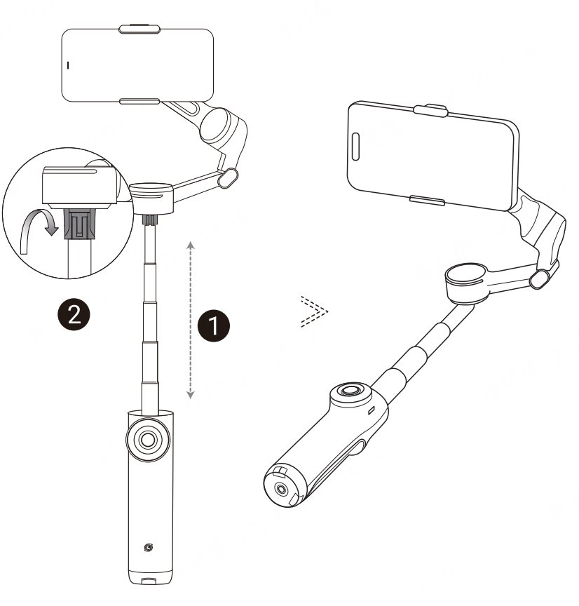 Insta360 flow2pro カメラのチュートリアル-展開と折りたたみ