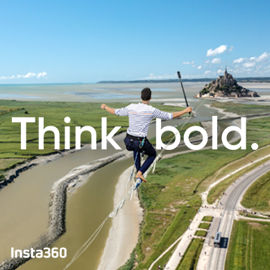 Insta360: Think Bold. | WORLD RECORD Highline with Nathan Paulin at Mont-Saint-Michel
