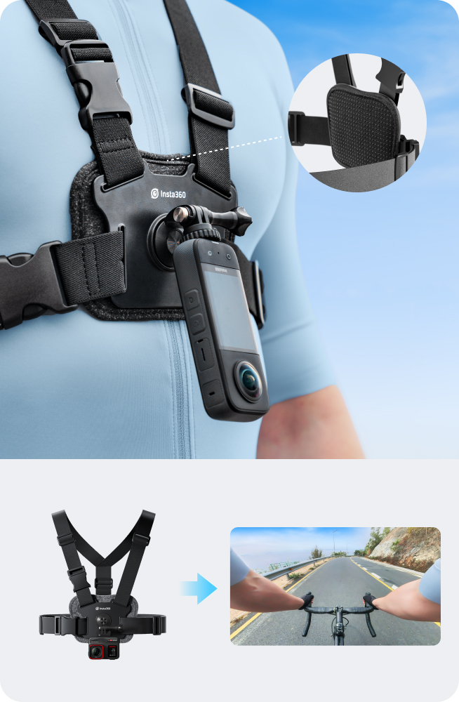 Sangle De Tête Réglable Pour Insta.360 GO Ultra - Réglage Angle 180°, Confort Respirant, Pour Sports Et Vlog POV