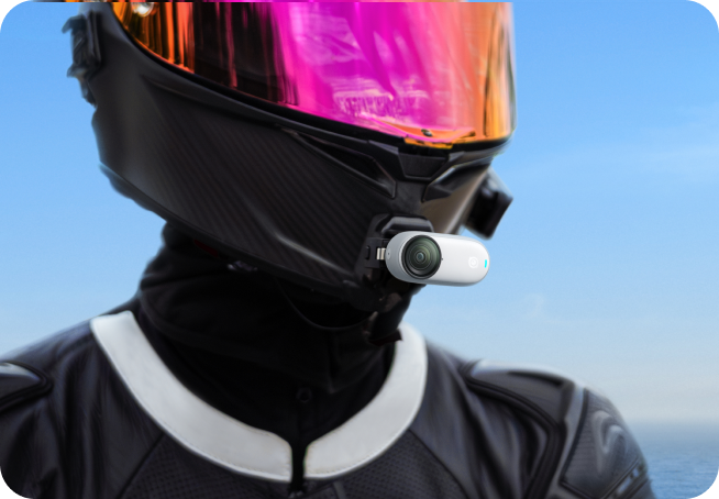 Support Casque Pour Caméra Insta360 GO 3/GO 3S - Fixation Première Personne, Réglable 180°