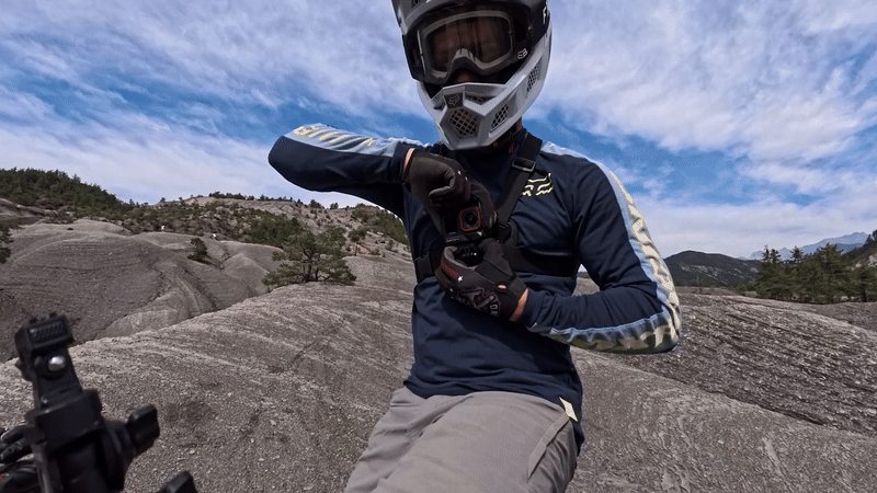 mountain biking camera insta360 ace pro 2