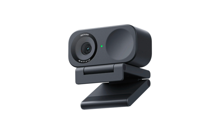 closeup of insta360 link 2c, one of the best webcams for mac