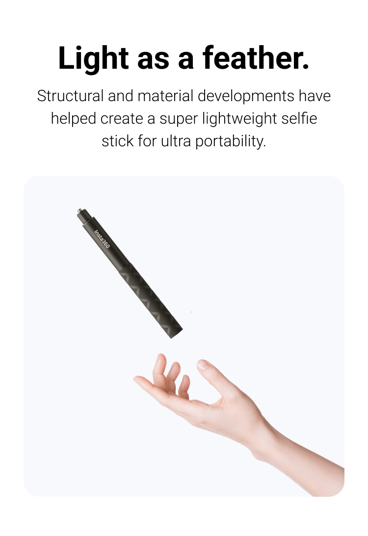 Bastone Selfie Invisibile Insta360 - Compatibile Con X4, GO 3S, Ace Pro E Altri - Foto 4