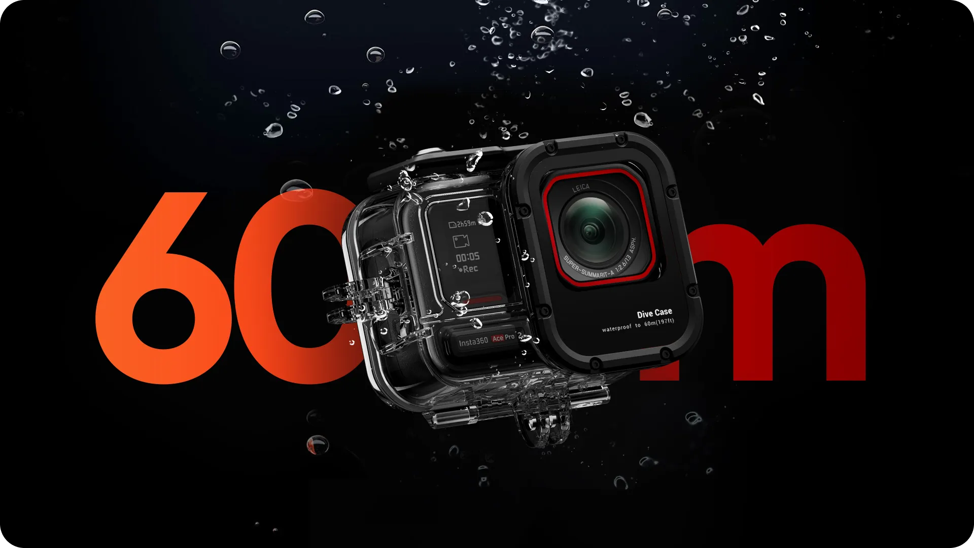 Insta360 Ace Pro 2 in the Dive Case underwater