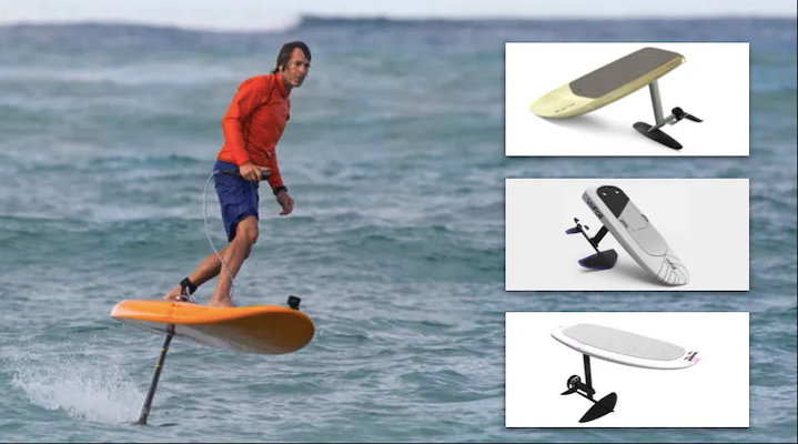 board with hydrofoil design