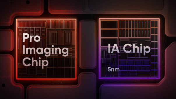 Un nuevo chip Pro Imaging para la reducción del ruido y el procesamiento de imágenes y un chip IA de 5 nm para el rendimiento de la cámara.