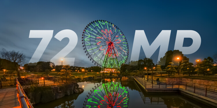 Capturez des images immersives à 360° qui vous époustoufleront. Photos de 72 mégapixels avec plus de clarté et de détails que jamais !