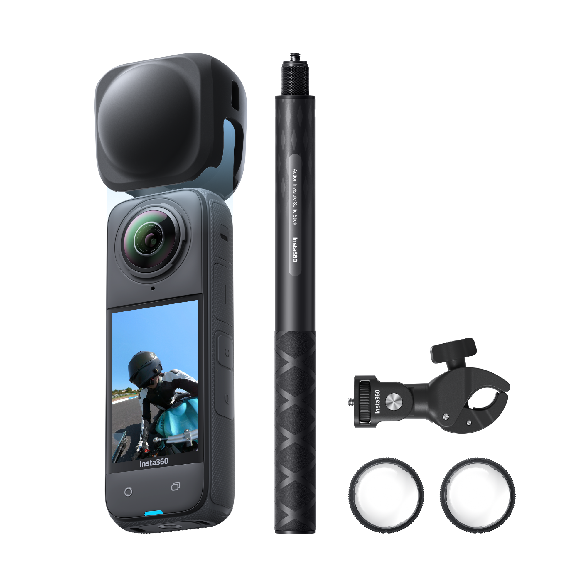 Insta360 X4 Motorrad-MultiView-Bundle || Ohne microSD Karte