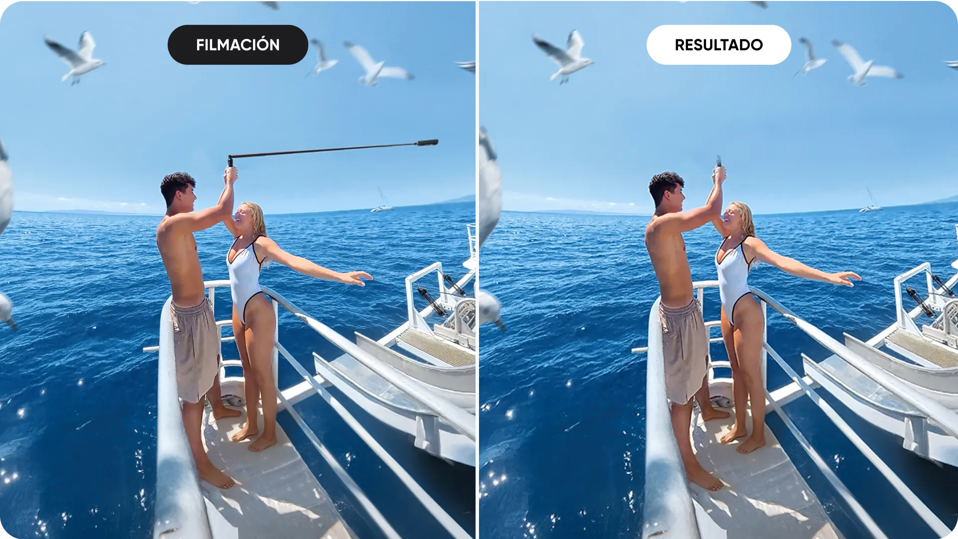 Insta360 Bullet Time Selfie Stick 2 efecto Bullet Time