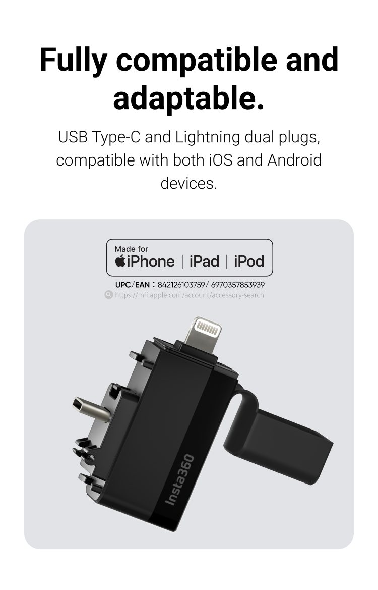 Buy X3 Quick Reader - Plug & Play SD Card Reader - Insta360