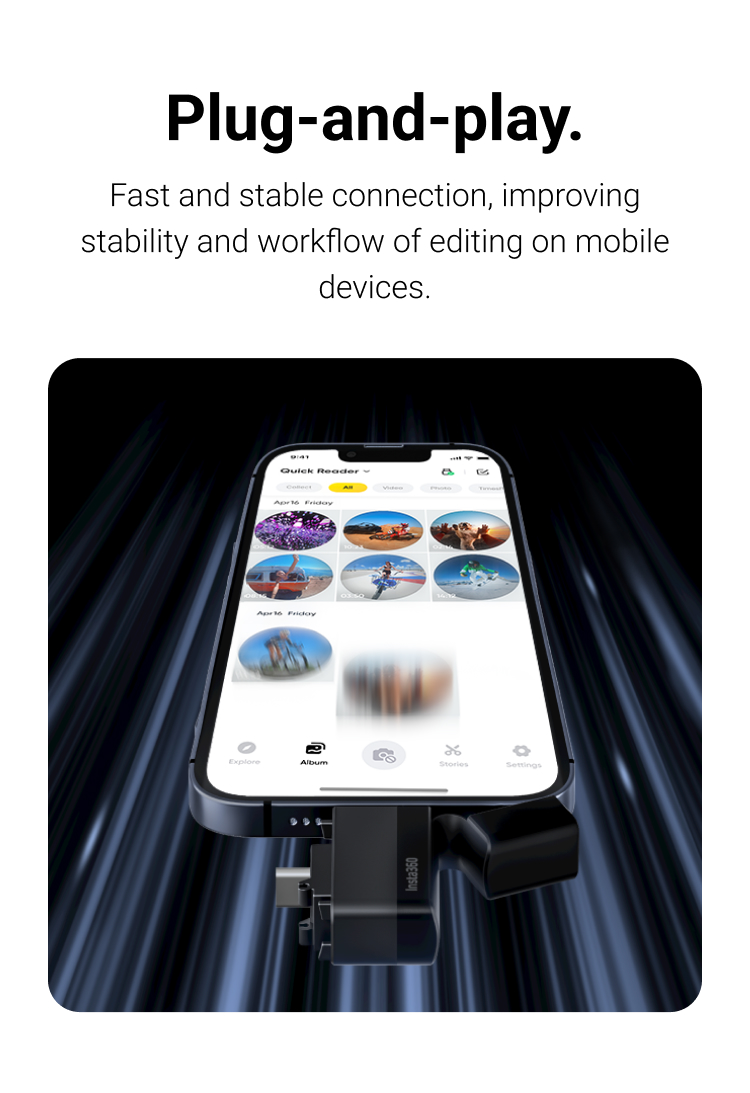 Buy X3 Quick Reader - Plug & Play SD Card Reader - Insta360